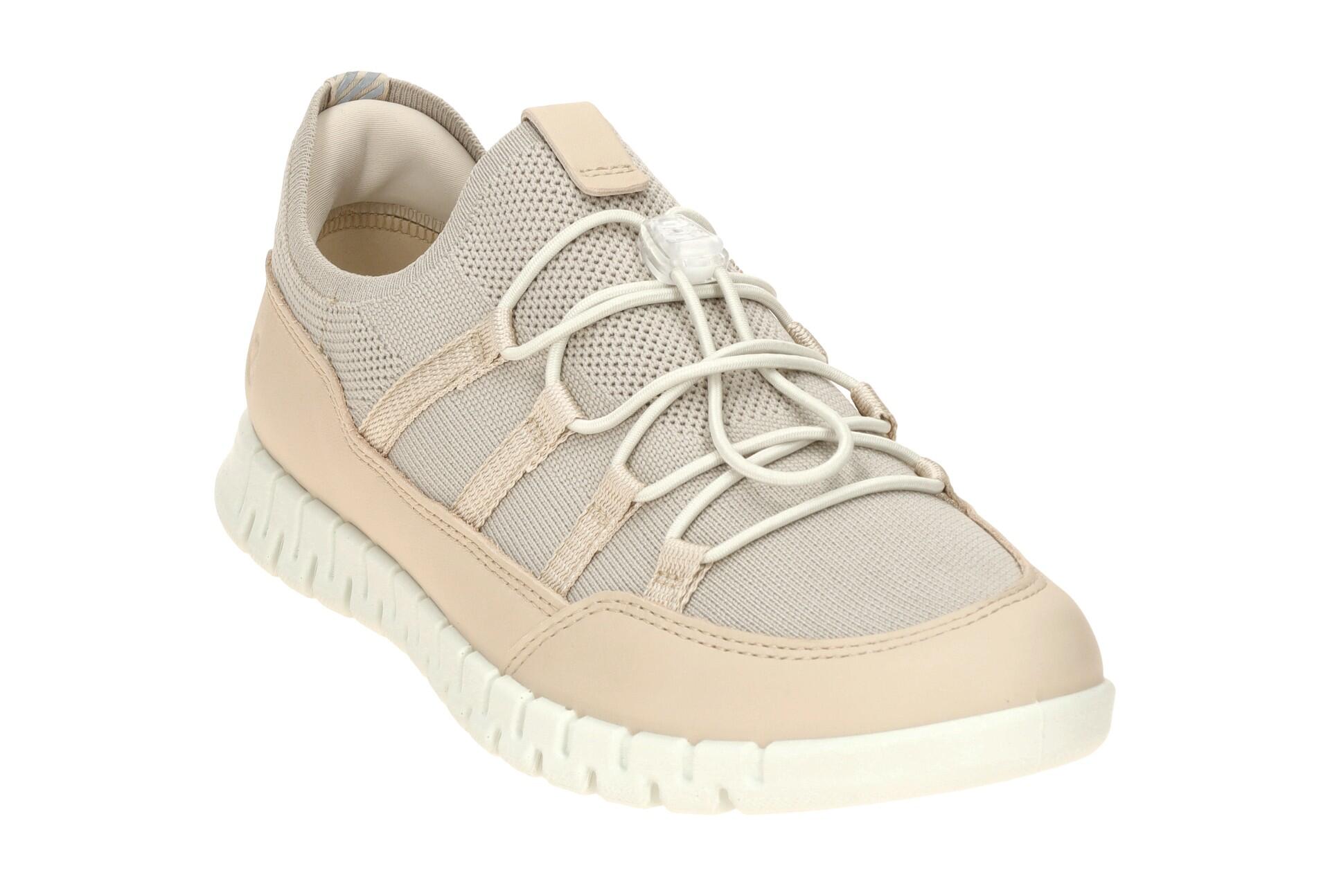 Ecco Gruuv Lite Schuhe beige Sneakers Easy Slip Gummizug 246303 3/7