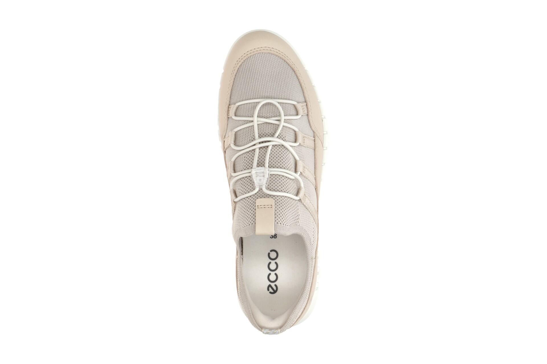 Ecco Gruuv Lite Schuhe beige Sneakers Easy Slip Gummizug 246303 6/7