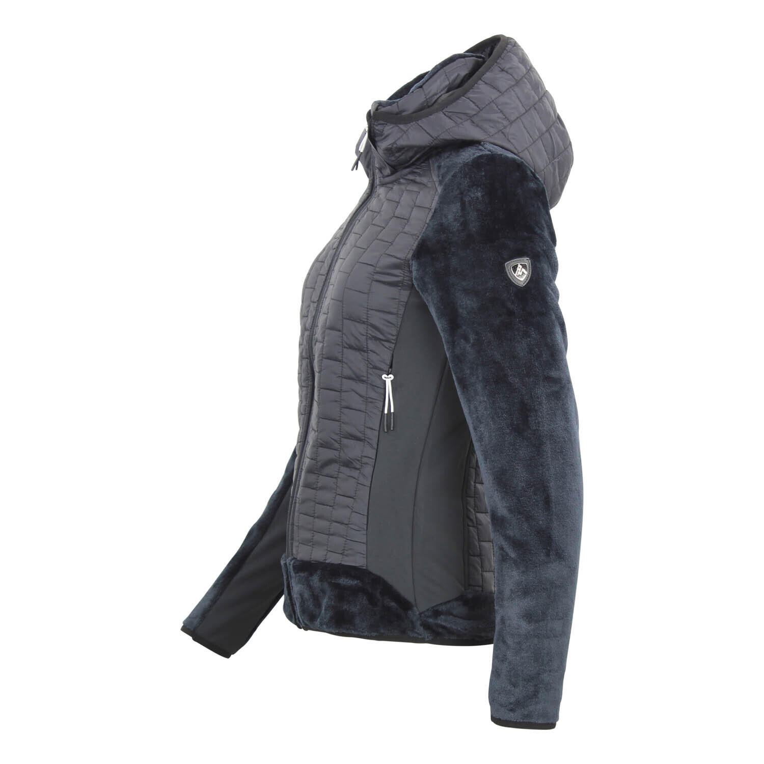 Vrouwen fleecejack met gestikte inzetten Peak Mountain Arlow 2/5