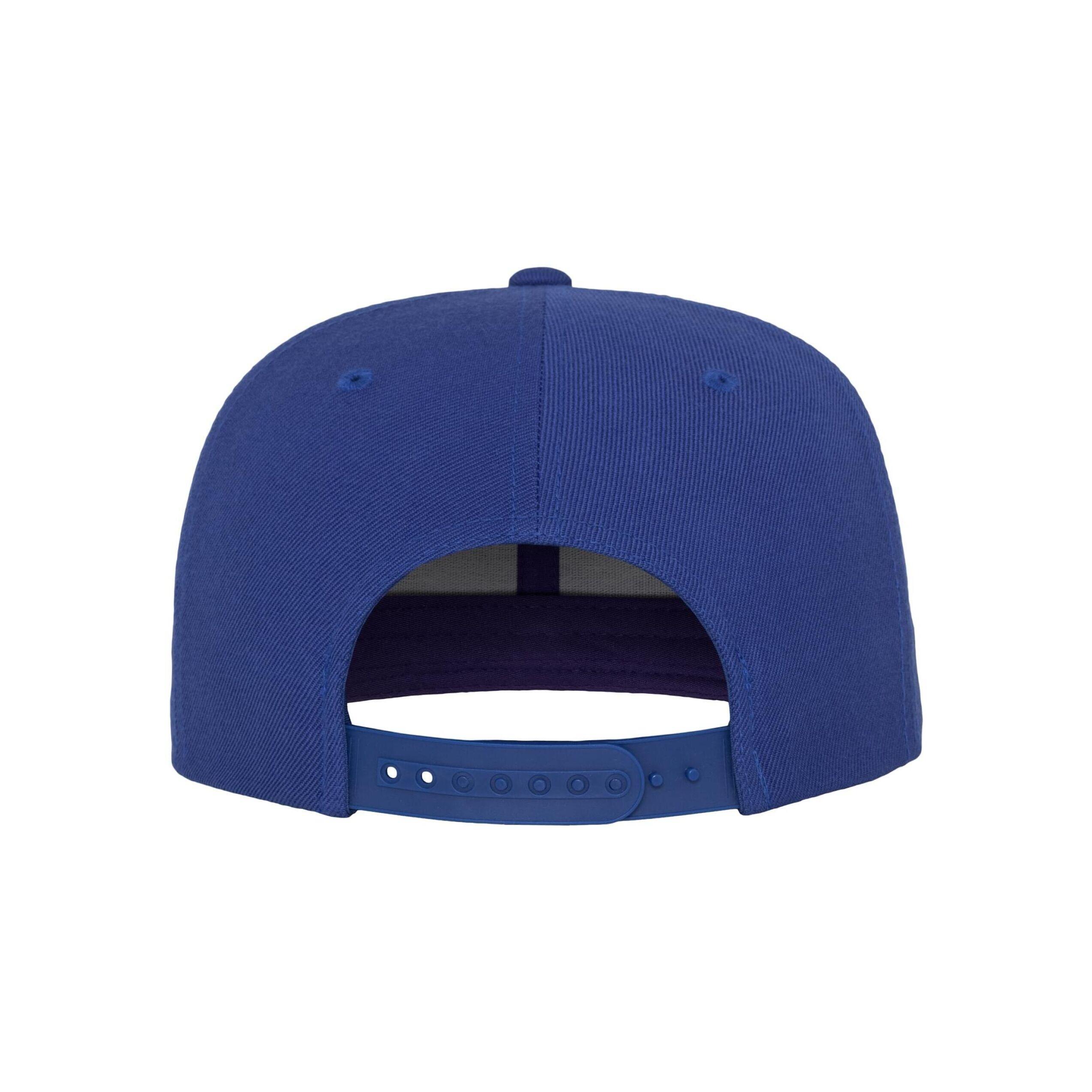 Cappellino Con Visiera Adulto Unisex Flexfit Classic Blu Reale 3/4