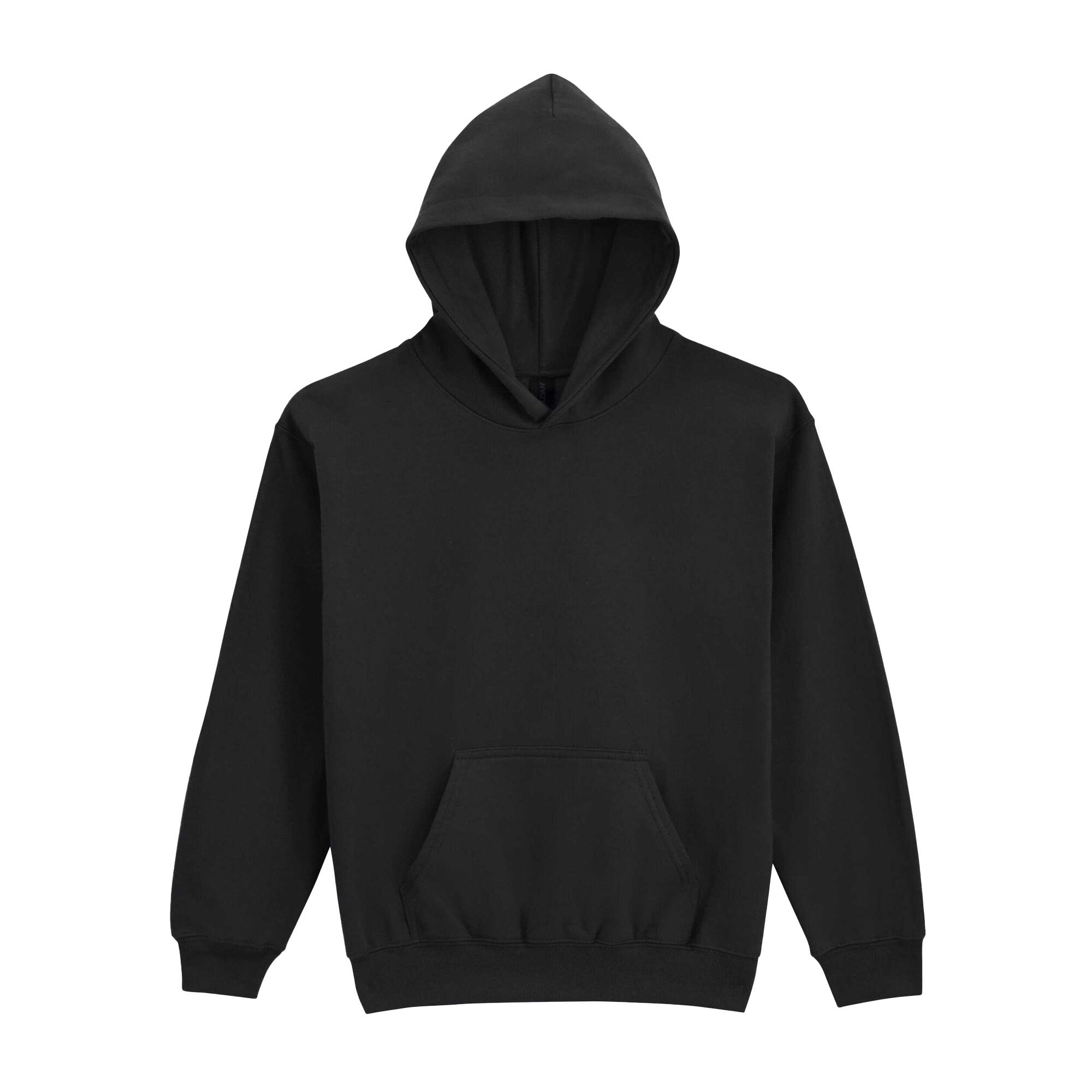 "Softstyle" Kapuzenpullover für , Mittelschwer, Fleece Kinder Schwarz 2/2