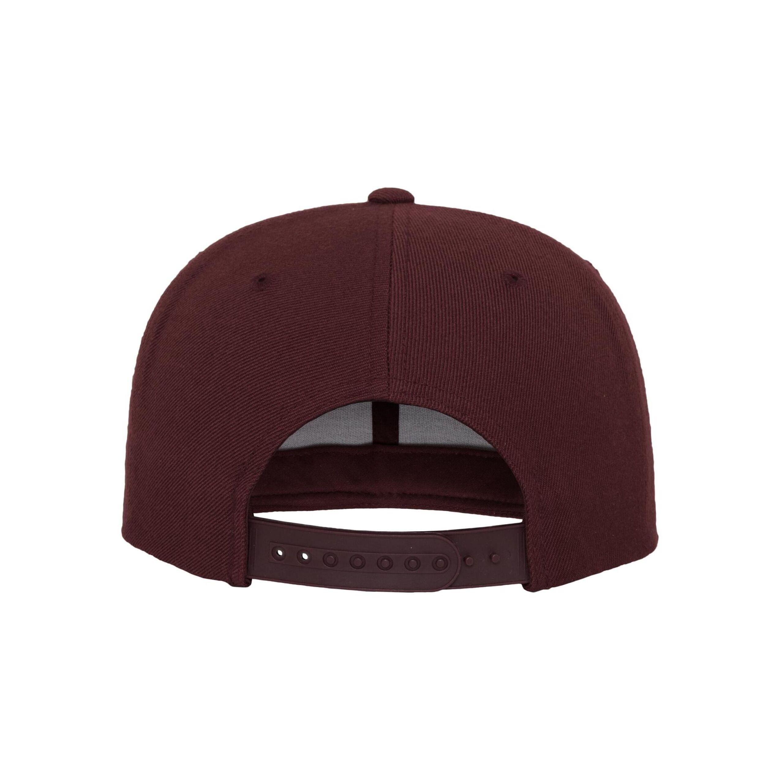 Cappellino Con Visiera Adulto Unisex Flexfit Classic Marrone 3/4