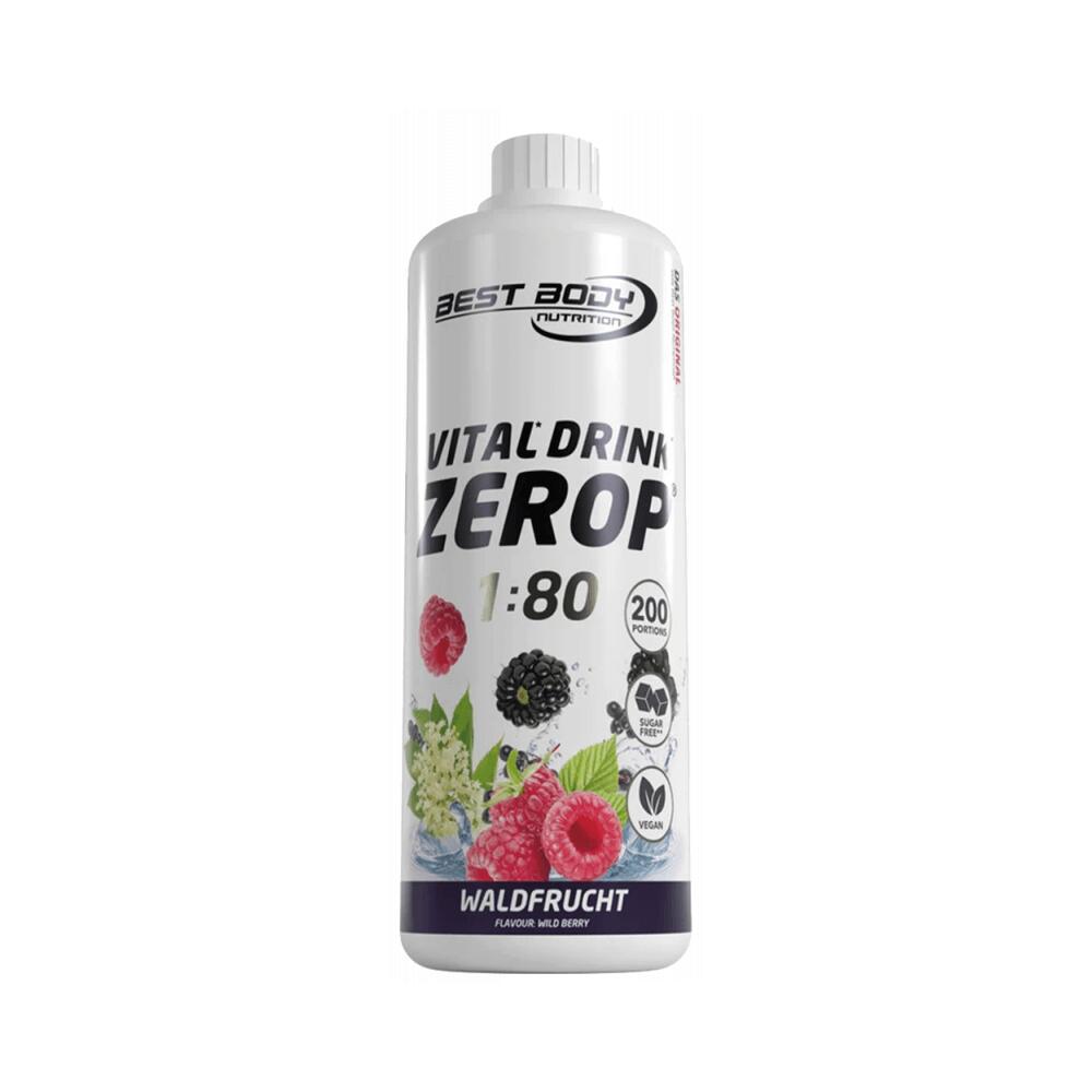 Best Body Nutrition - Best Body Nutrition Vital Drink Zerop (1000ml) Forest Fruit - Intra - Préparation Énergétique Poudre - Decathlon