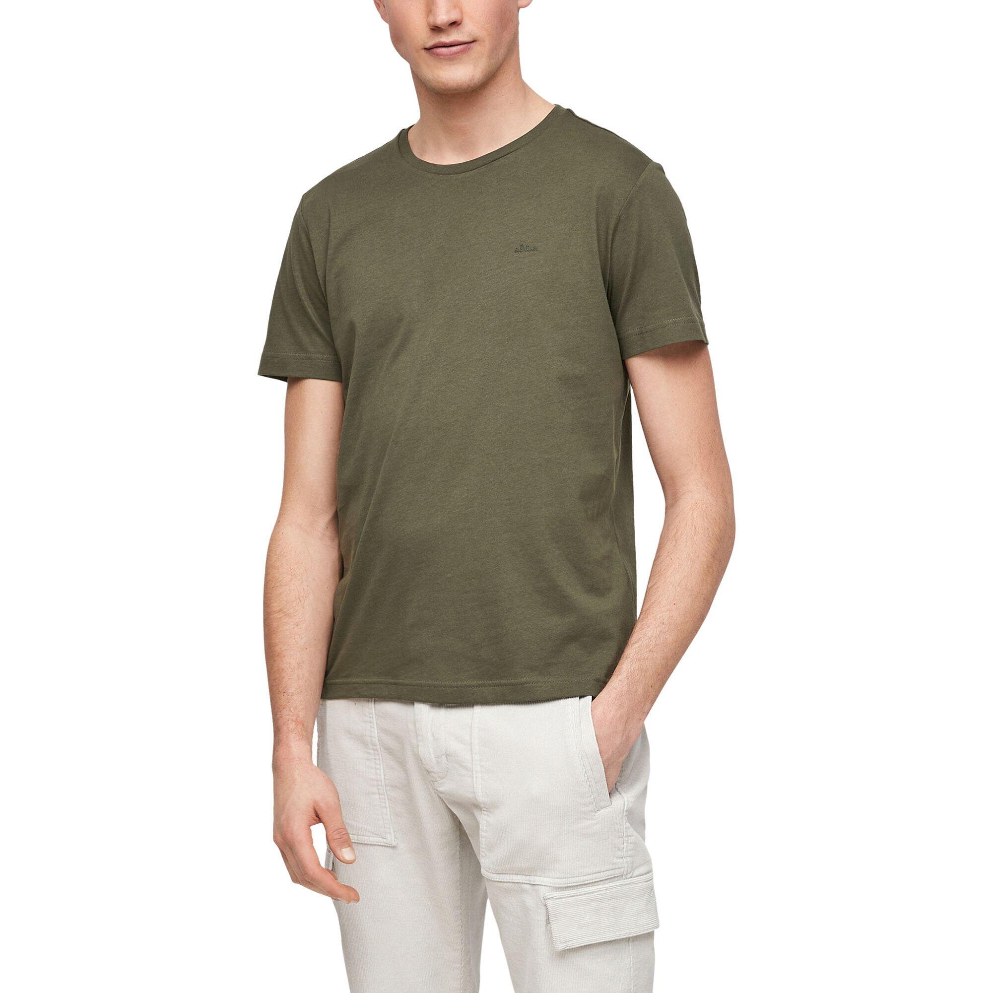 T-Shirt Herren 4er Pack Bequem sitzend-Basic T-Shirt 3/5