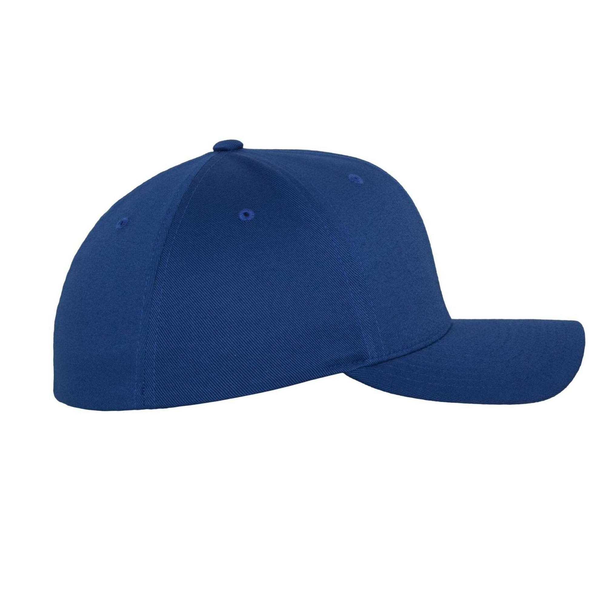 BaseballMütze für HerrenDamen Unisex, Wollig gekämmt Damen und Herren Königsblau 4/4