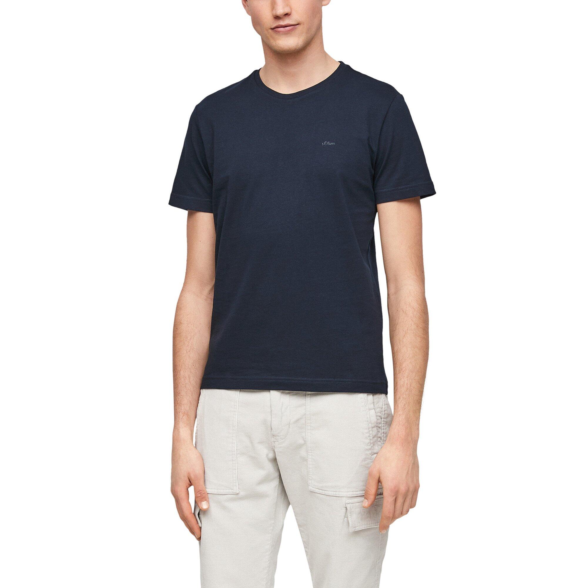 T-Shirt Herren 4er Pack Bequem sitzend-Basic T-Shirt 3/5
