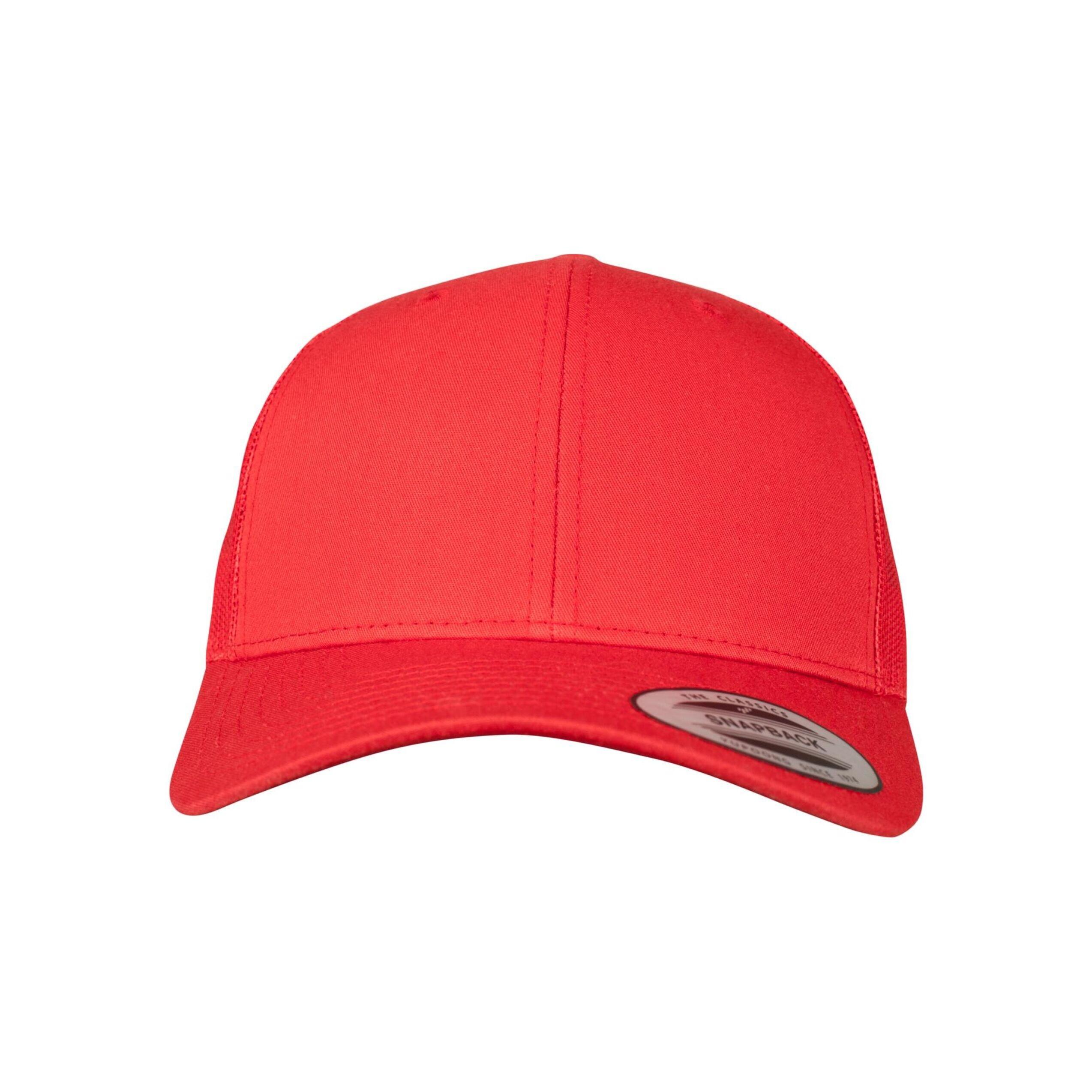 "Retro" Trucker Cap für HerrenDamen Unisex Damen und Herren Rot 3/4