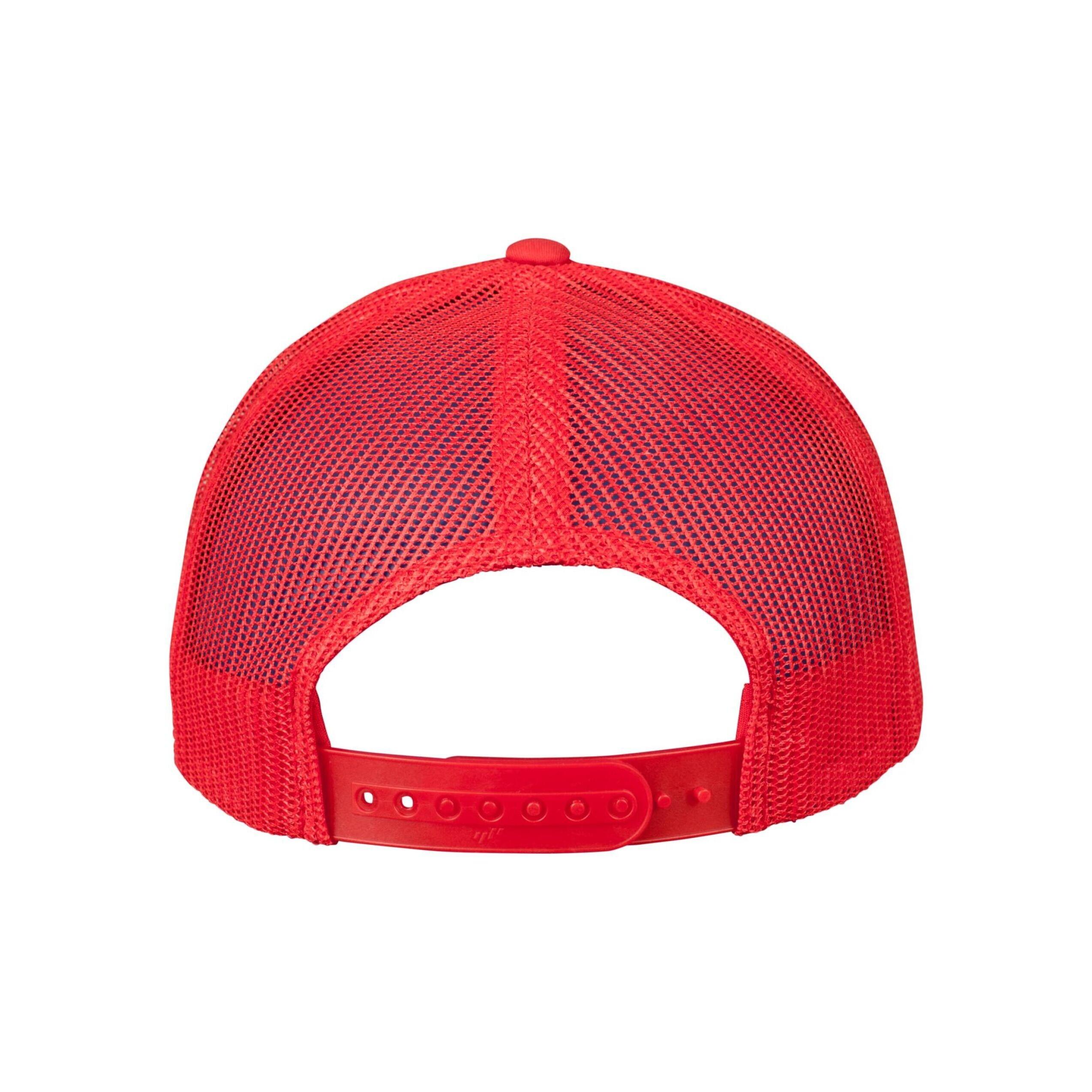 "Retro" Trucker Cap für HerrenDamen Unisex Damen und Herren Rot 4/4