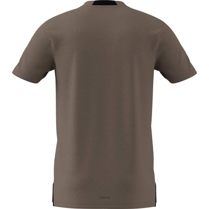 Adidas D4T TEE Men Training T-Shirts Brown -  2
