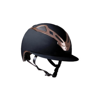 Apex chrome lady helm zwart mat con rosegouden
