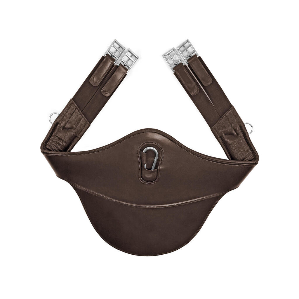 Leather stud guard girth