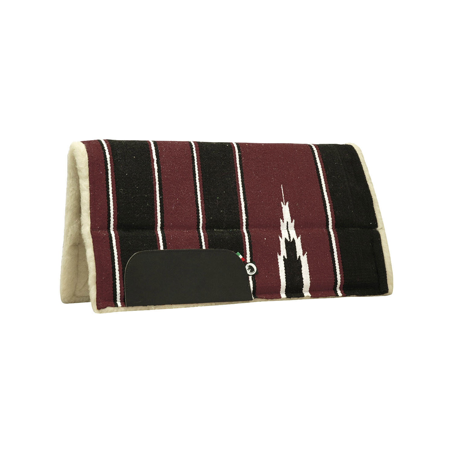 Burioni - Tapis De Selle Western Navajo Avec Inserts En Néoprène - Tapis De Selle - Marron|noir|rouge - Taille Unique - Decathlon