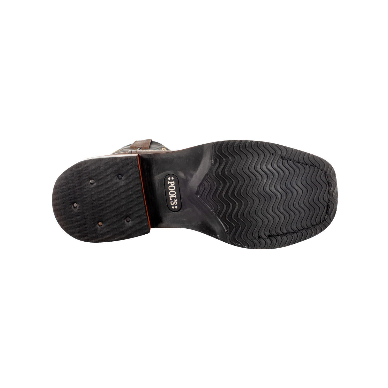 Bota western unissex em couro de bezerro flor integral 5/5