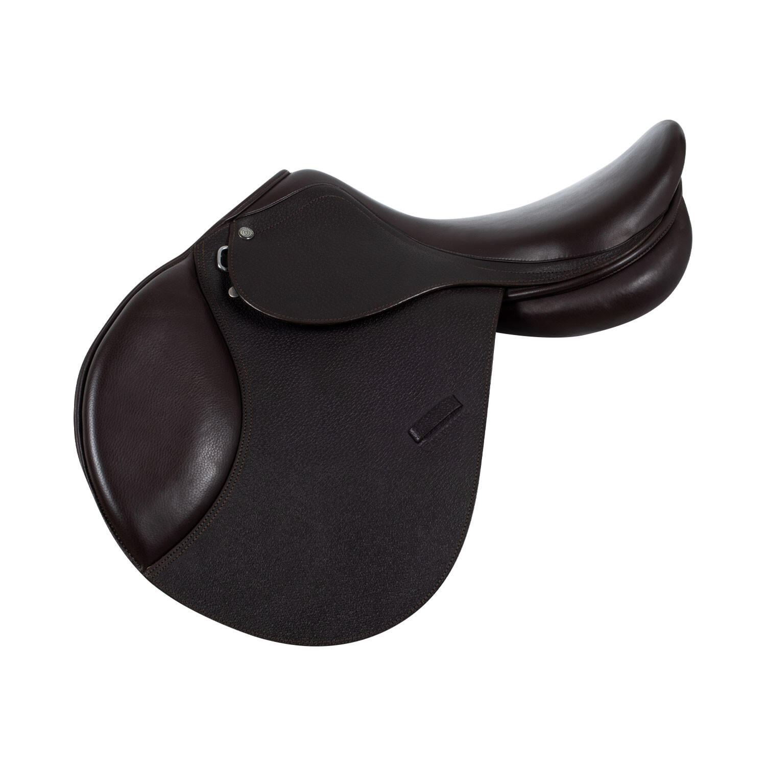 Selle de saut en cuir français martelé 2/7