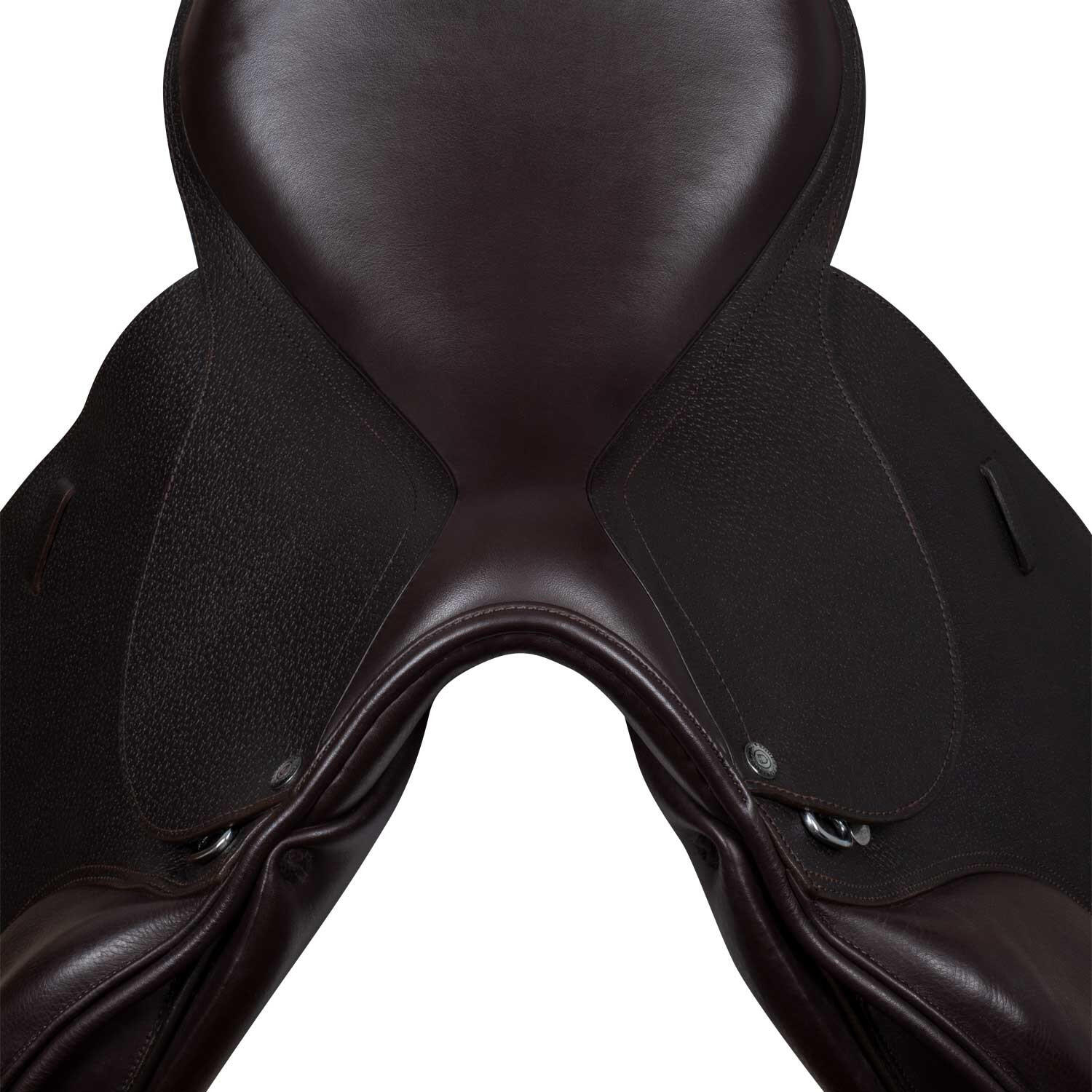 Selle de saut en cuir français martelé 4/7