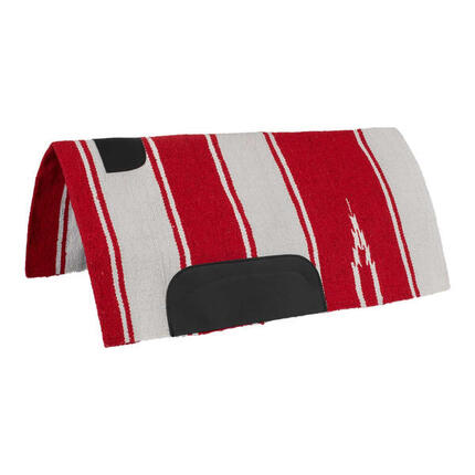 Tapis en tissu navajo avec inserts en cuir