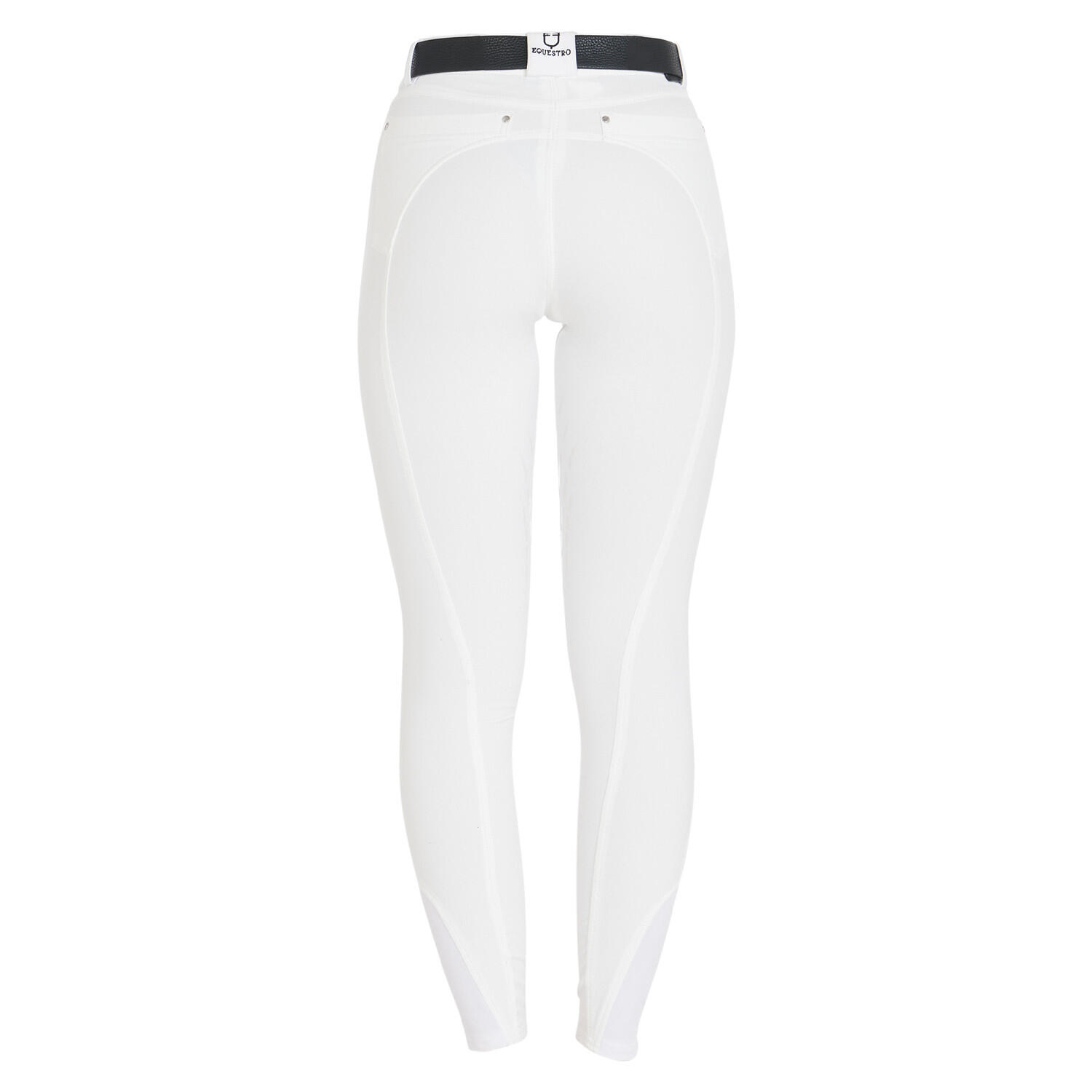 Pantalon d'équitation femme en tissu bi-élastique avec grip genou 3/7
