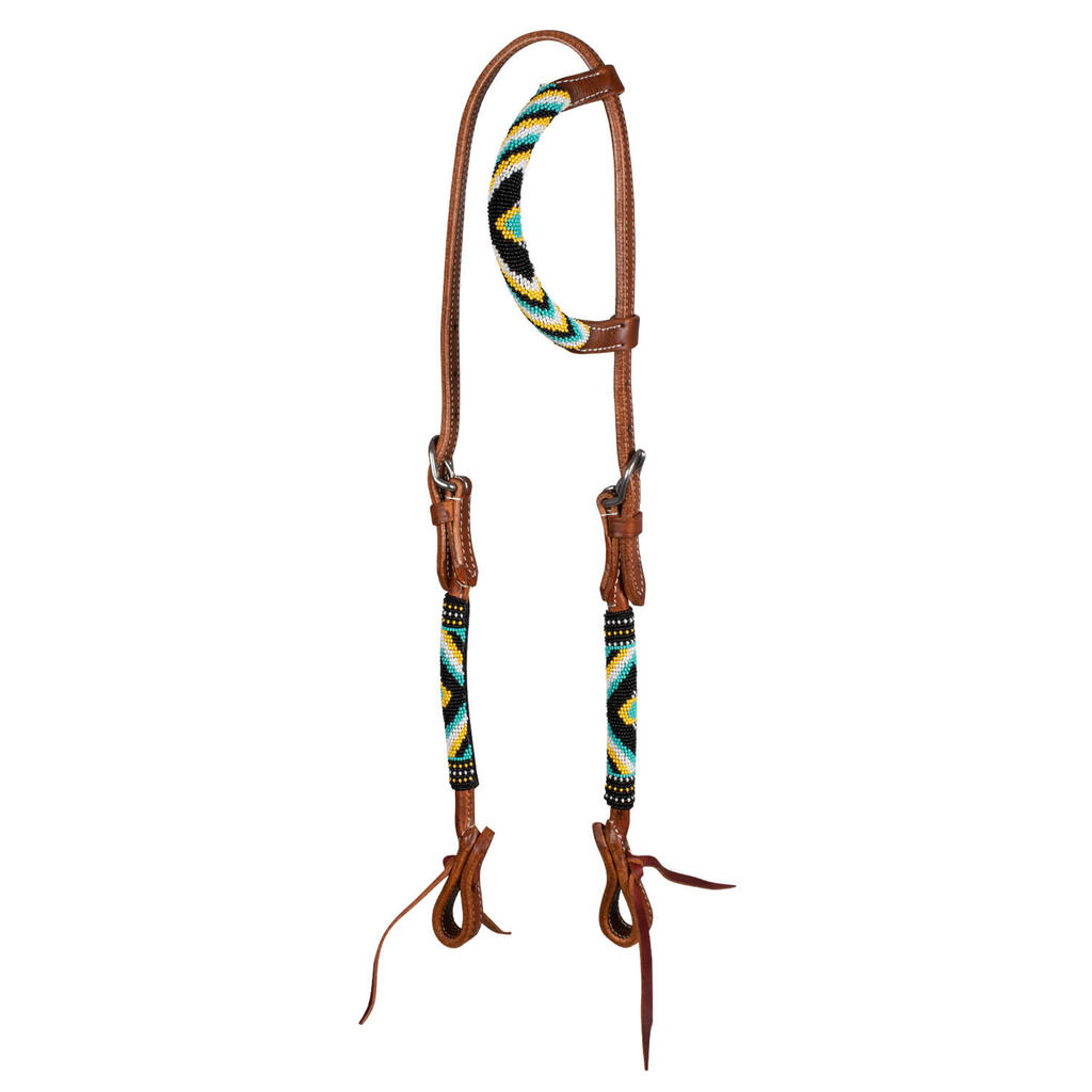 Western bridle with abstract decorations