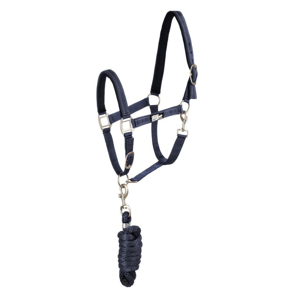 Nylon halter with lead rope