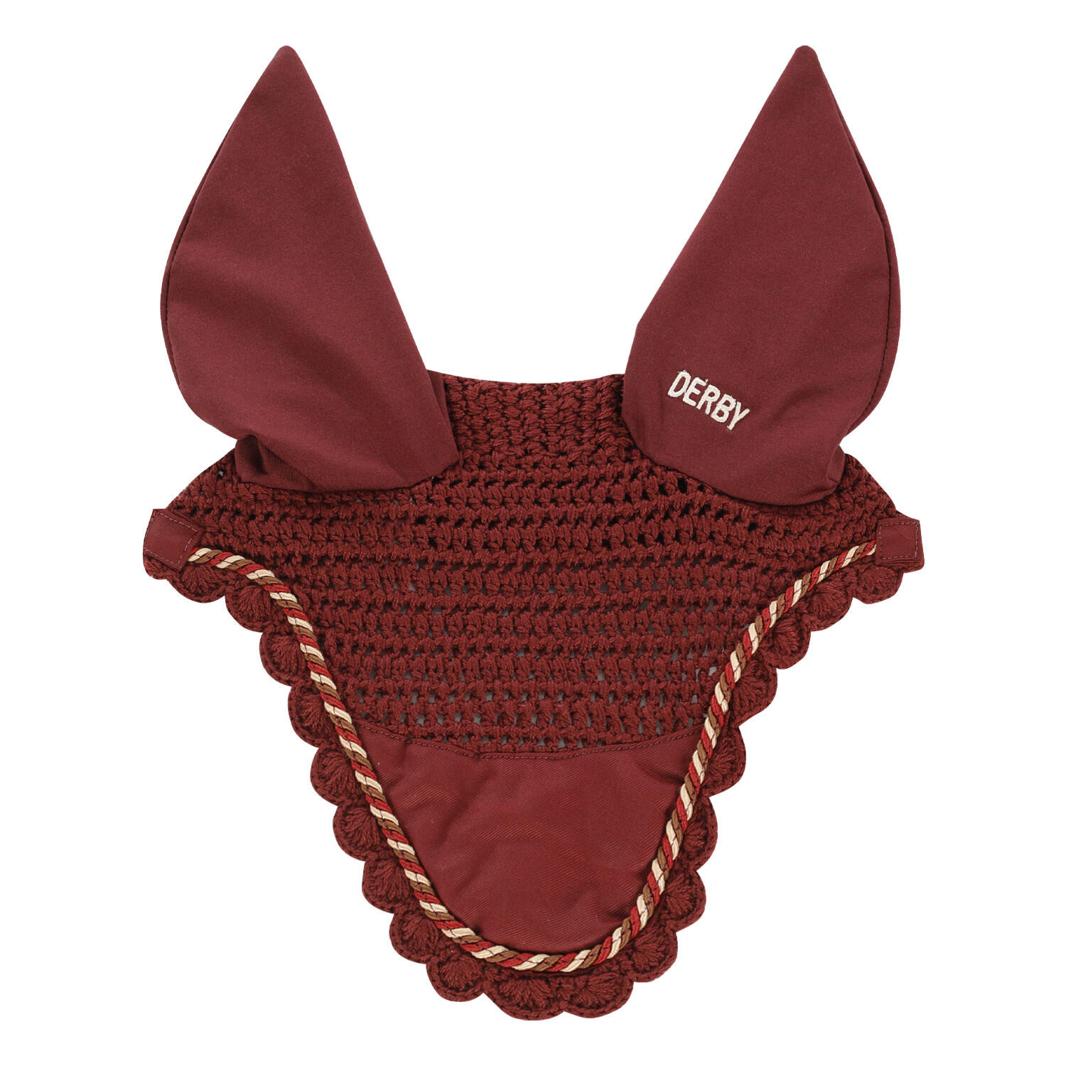 Derby - Bonnet Cheval En Coton Avec Cordon - Bonnet Cheval - Marron|multicolore|rouge - Fs - Decathlon