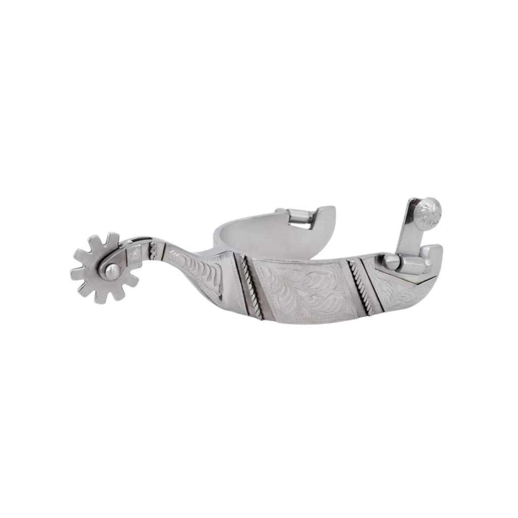 Reining spurs engraved trim with reiner motif women size