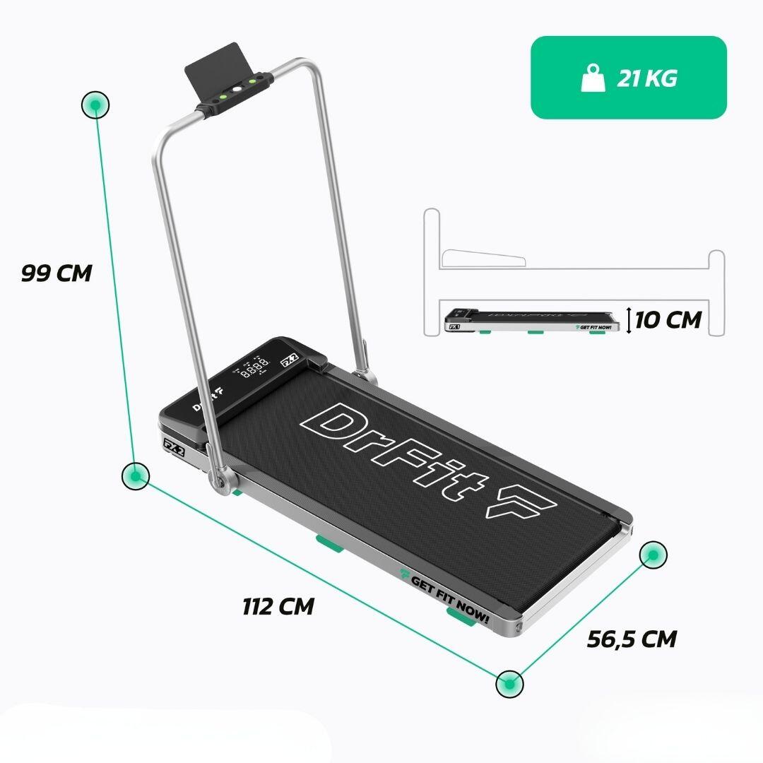 Bieżnia elektryczna do biegania FX2 DrFit 7/8