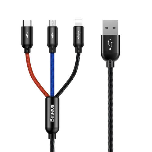 BASEUS Kabel Baseus 3 v 1 USB-A