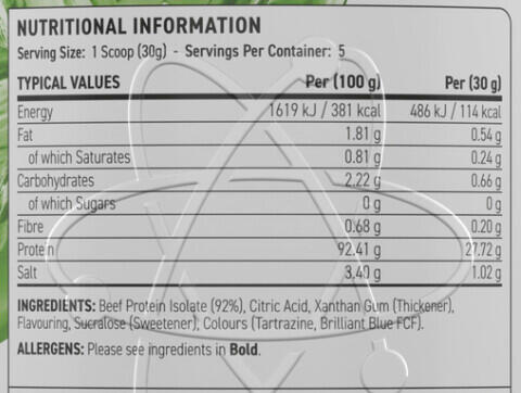 Protéine de bœuf - Beef-XP Clear Beef Protein - Torsion d'Agrumes 3/3