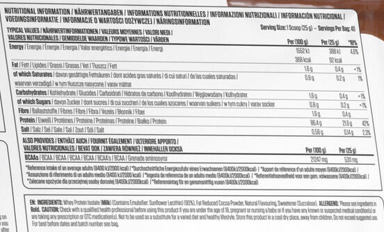 Whey isolate - Iso-XP - Chocolat Cacahuète 3/3