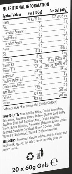 Pre-workout - ABE Gel - Glace aux Bonbons Pack de 20 3/3