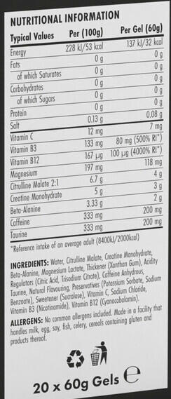 Pre-workout - ABE Gel - Cola à la Cerise Pack de 20 3/3