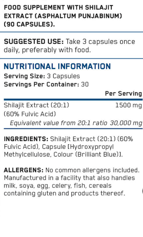 Super aliment - Shilajit - 90 Gélules 3/3