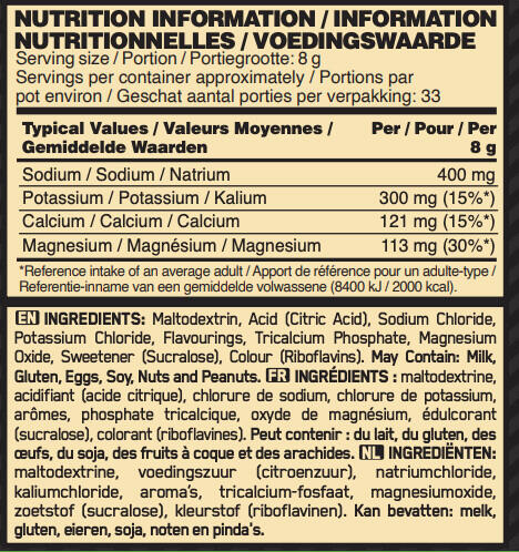 Optimum Nutrition Electrolyte Powder (264g) Lemon - Intra- & Post-Workout 3/3