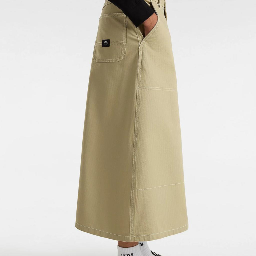 Pantaloni Vans Modello Codey Long Flare Utili Colore Verde 3/5