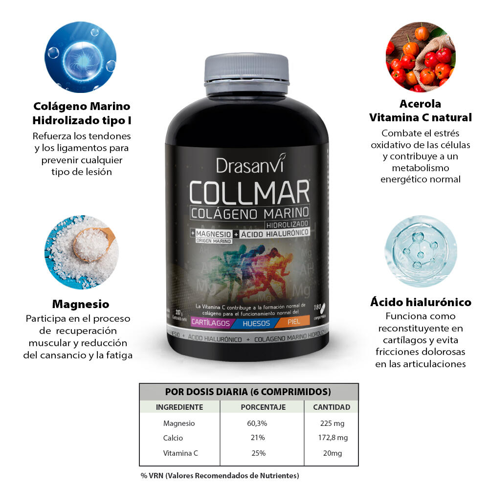 Collmar Magnesio Vainilla 180 Comprimidos – Drasanvi 5/6