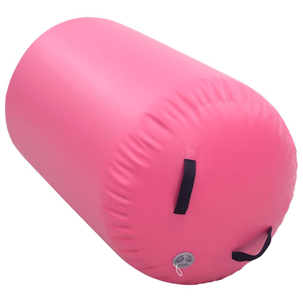 VidaXL aufblasbare Gymnastikrolle mit Pumpe 100x60 cm PVC rosa 4/4