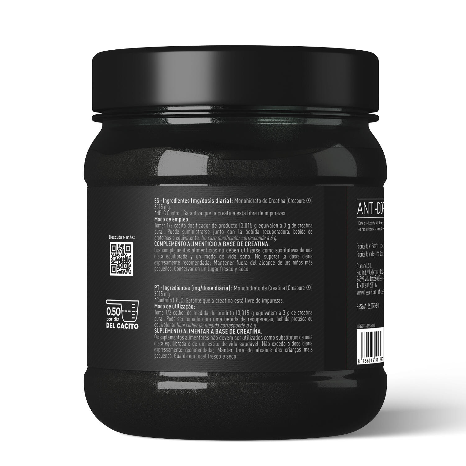 Creatina Creapure® 300 g Sport Live Drasanvi 3/6