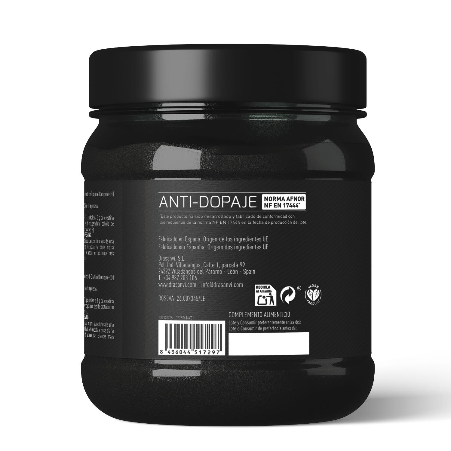 Creatina Creapure® 300 g Sport Live Drasanvi 4/6