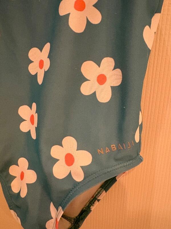 Tussen Particulieren - Badpak voor peuters blauw met bloemenprint 2 jaar 3/3
