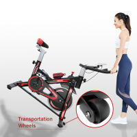 Vélo d'appartement silencieux avec volant 8 kg et écran LCD 4/4