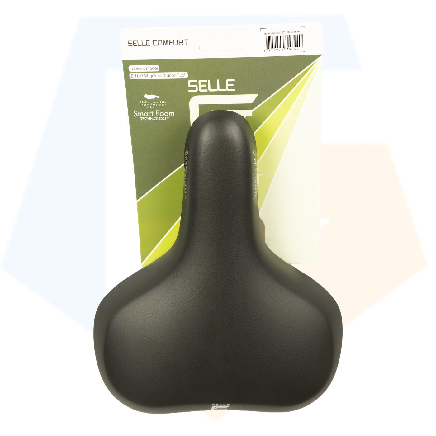 Selle Comfort Pure Fietszadel - Zwart - Met Smart Foam Techniek 3/7