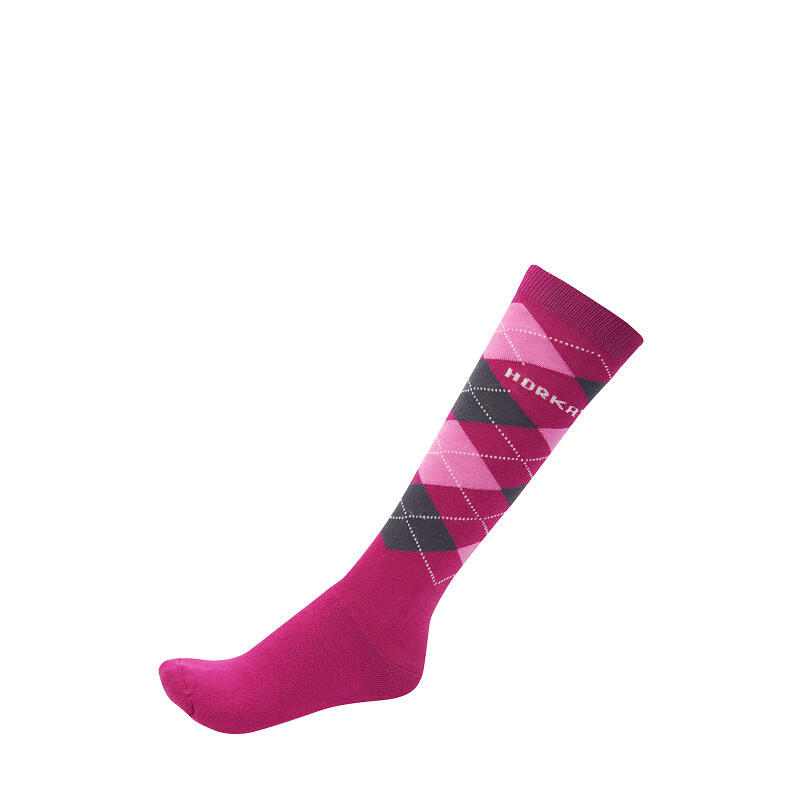 Horka Paardrijsokken - Fucsia 2/2