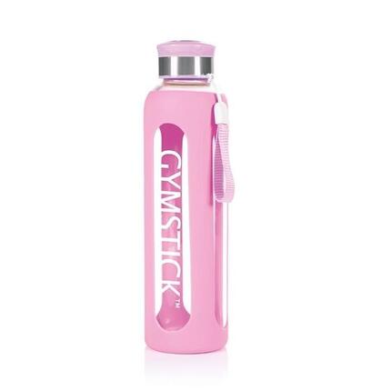 Trinkflasche aus Glas Trinkflasche Pink 600 ml