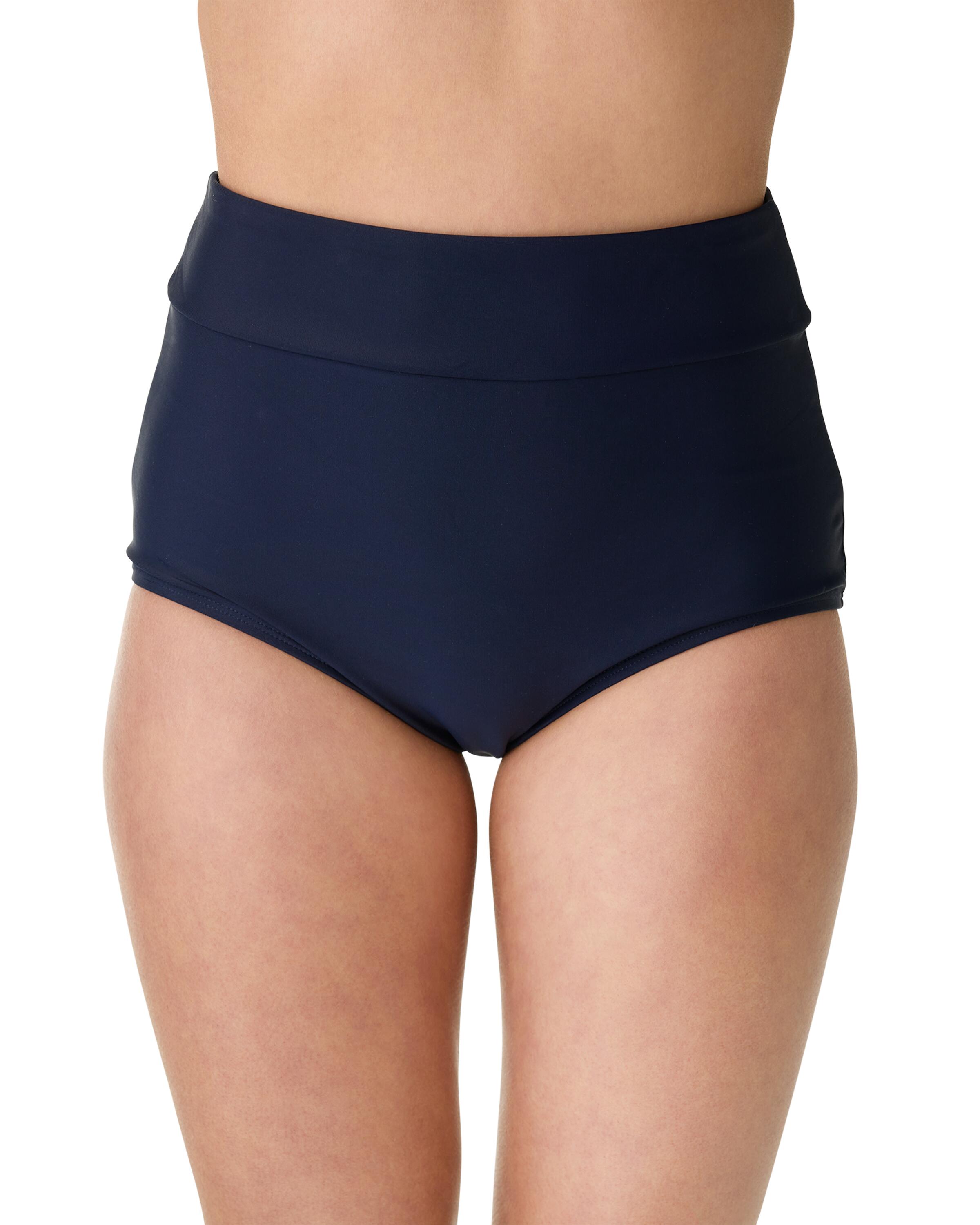 Midnight Breeze Highwaist Bikini Bottom SPF50+