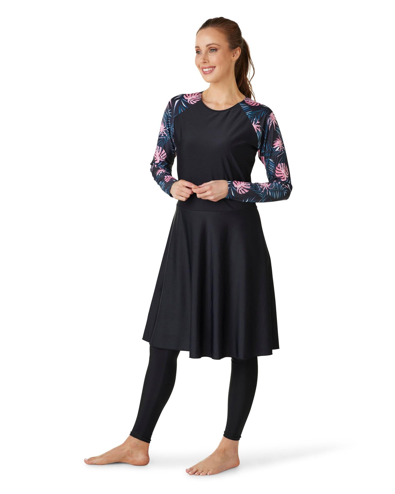 Lush Leaf Swim Dress SPF50+dress and legging