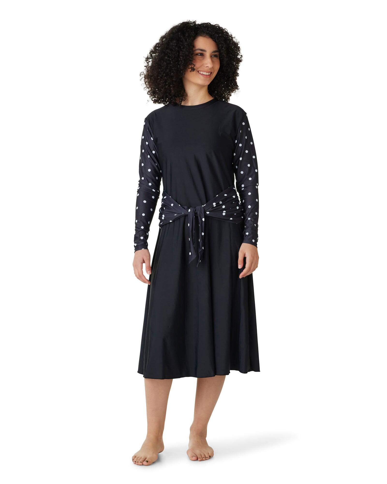 Classic Dot tie front dress SPF50+dress and shorts