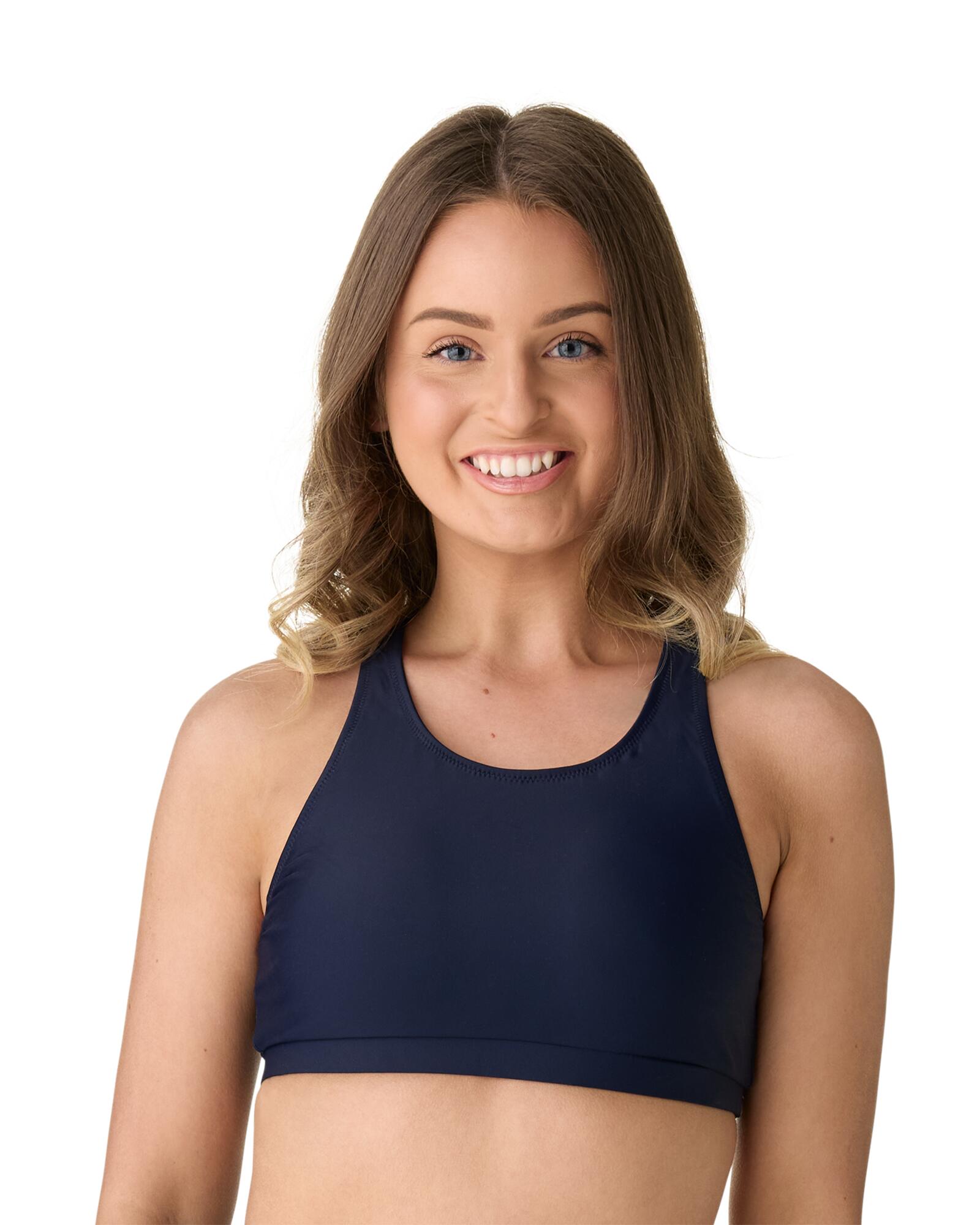 Midnight Breeze Bikini Crop Top SPF50+