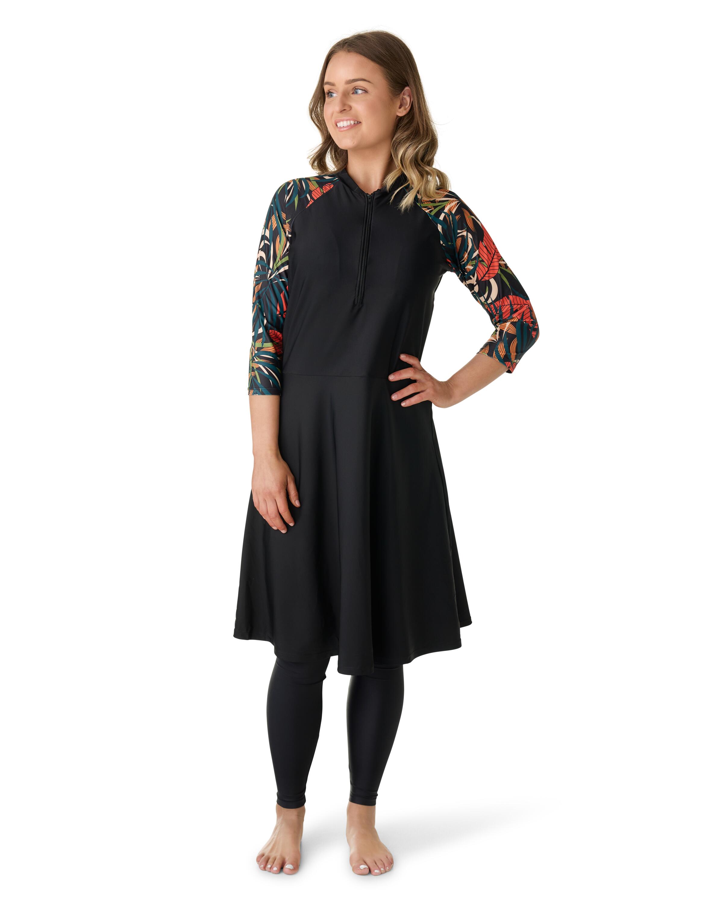 Aztec Zip Swim Dress SPF50 + dress and legging