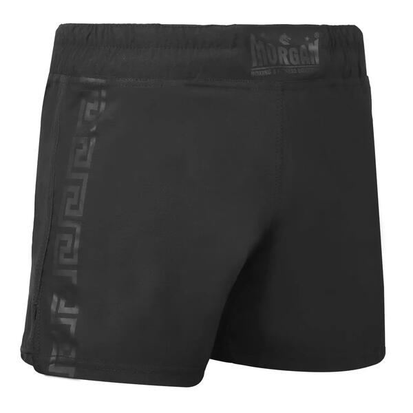 Pair of high-cut combat sports shorts