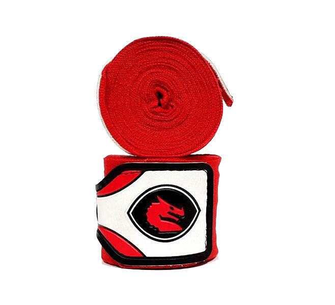 Morgan Mexico Elastic Boxing Hand Wraps - 180Inch (Pair)[Red]